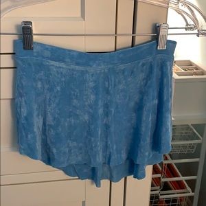 blue bullet pointe skirt